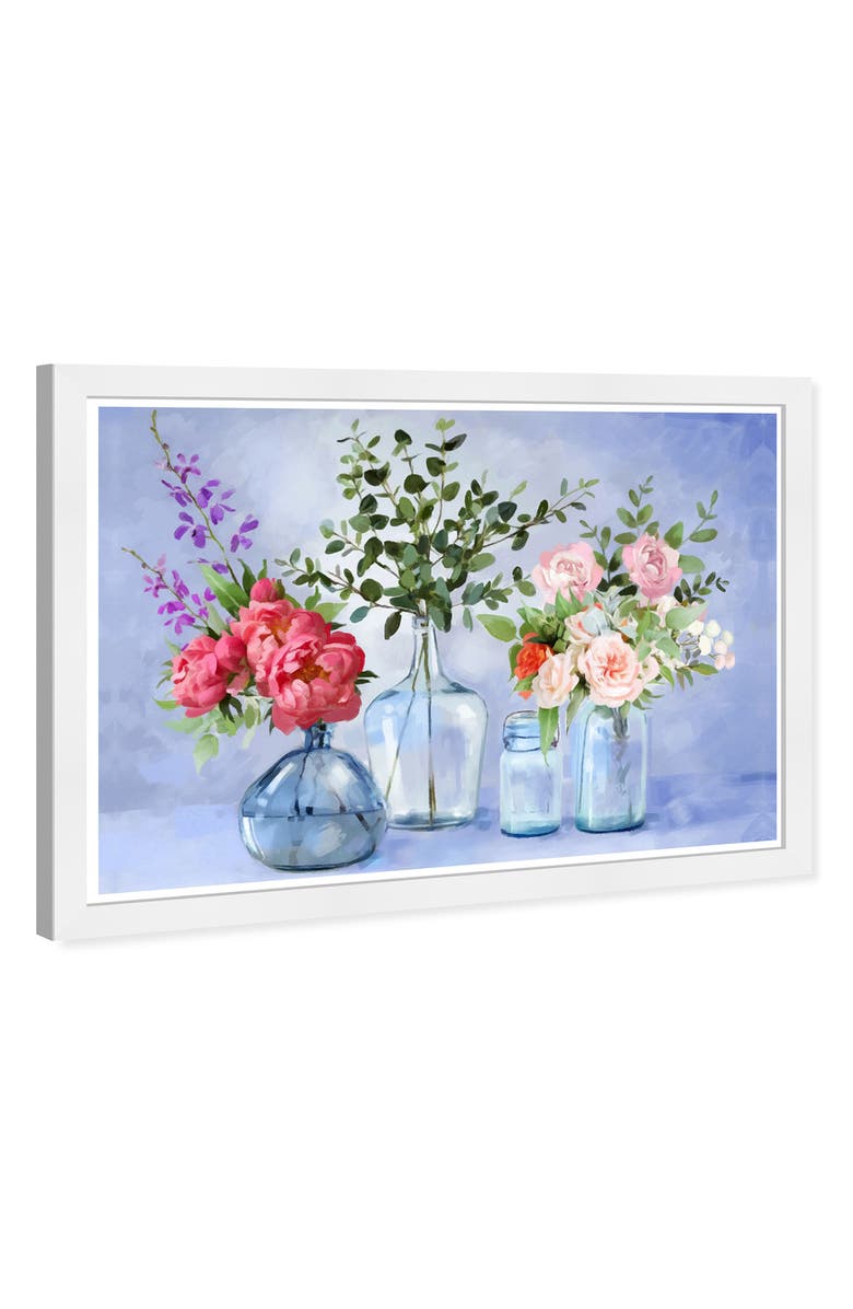 Wynwood Studio Glassy Lavender Flowers Framed Art, Alternate, color,