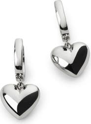Ana Luisa Puffed Heart Hoops - Jessica