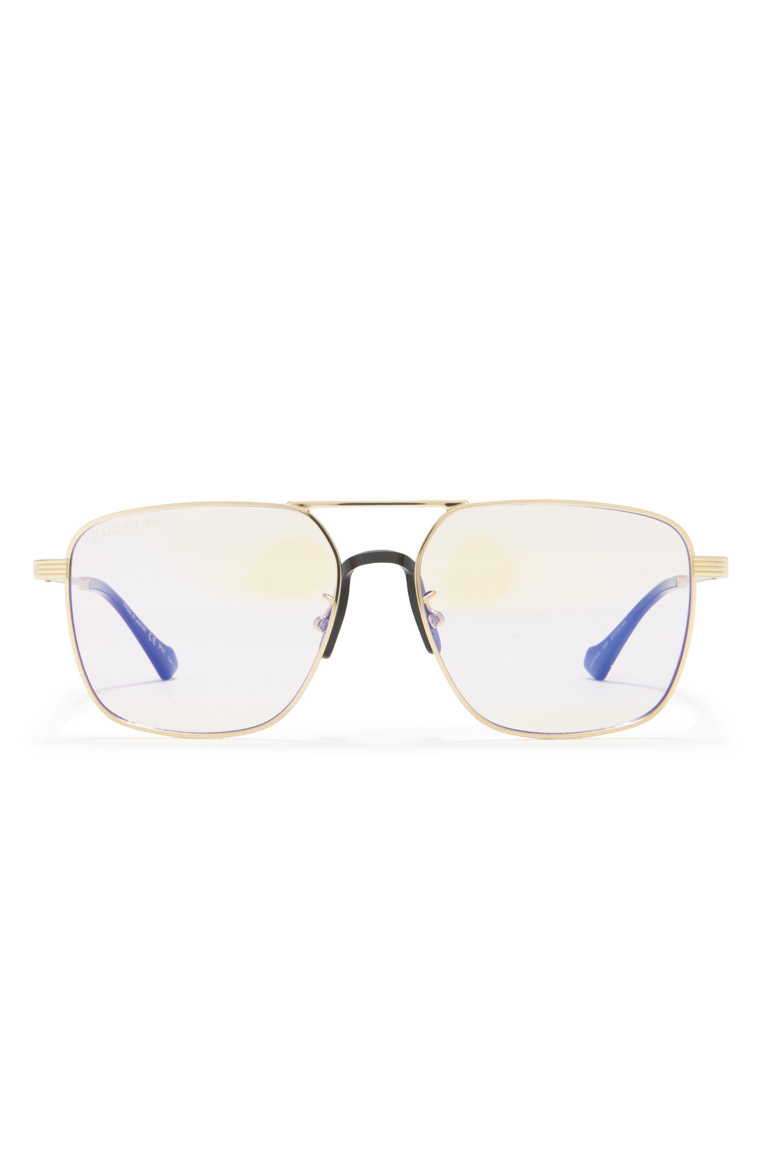 Gucci 57mm Aviator Sunglasses