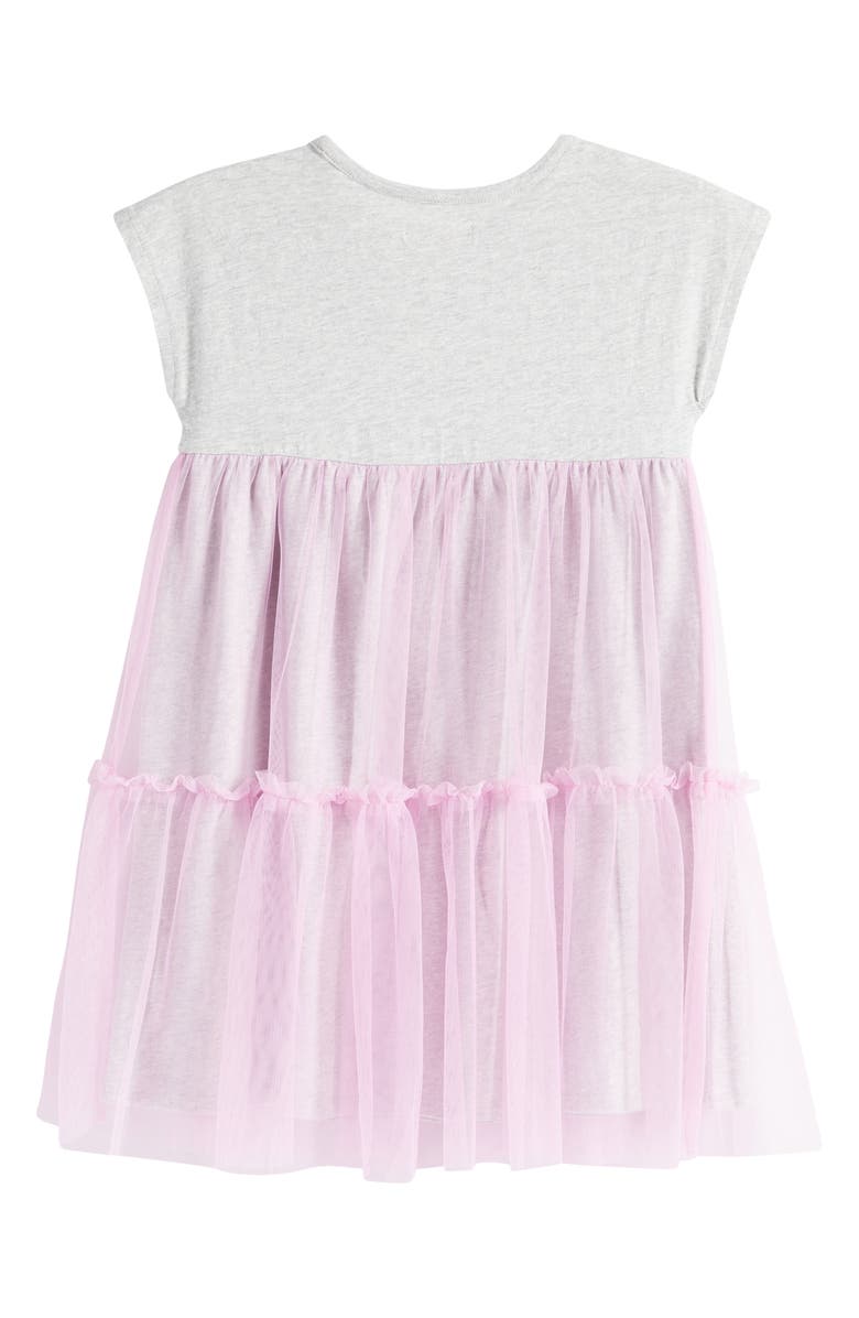 Tucker + Tate Kids' Tiered Mesh Skirt Cotton Dress, Alternate, color,