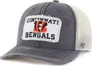 '47 Men's '47 Charcoal Cincinnati Bengals Egremont Well-Worn Adjustable Trucker Hat
