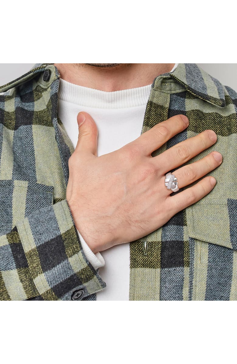 Julianna B. 1/4 CTW Diamond Crossover Design Ring 14k, Alternate, color, White Gold/Diamond