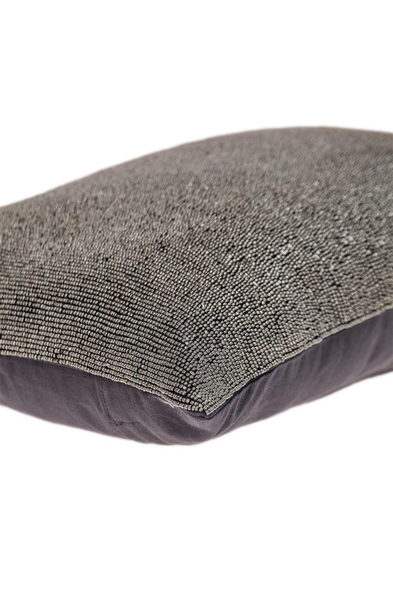 PARKLAND COLLECTION Aster Embellished Throw Pillow, Alternate, color, Grey