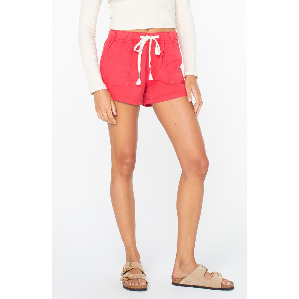 Roxy Lil Trooper Drawstring Shorts In Red