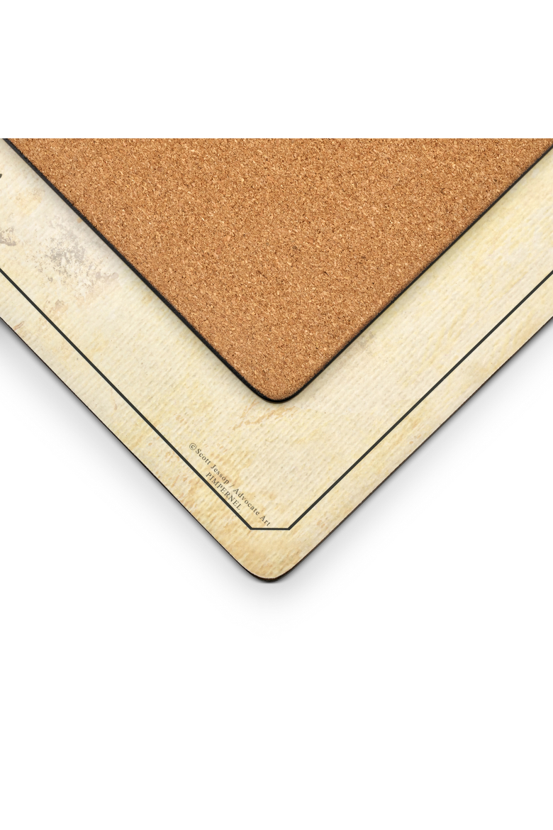 Vin de France Set of 4 Cork Back Placemats, Alternate, color, Multi