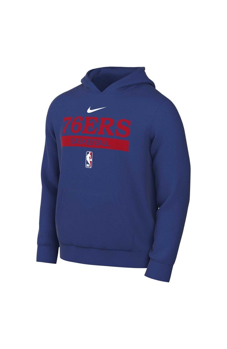 Nike Men's Nike Royal Philadelphia 76ers 2022/23 Spotlight On-Court Practice Performance Pullover Hoodie, Alternate, color, Royal