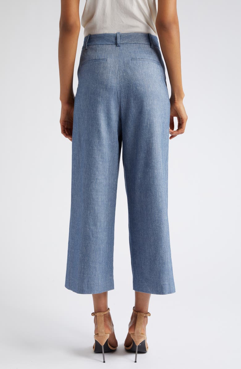 Alice + Olivia Pompey High Waist Culottes, Alternate, color, 