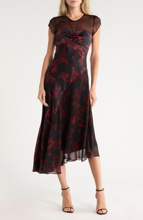 Tasha Floral Midi Dress
