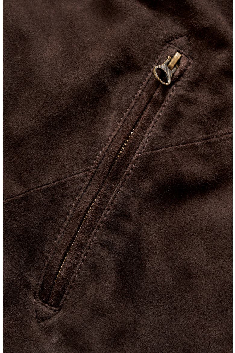 Blake Suede Jacket, Alternate, color, CHOCOLATE