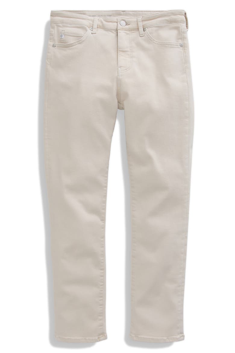Mari Mid Rise Slim Straight Leg Crop Jeans, Alternate, color, PUMICE