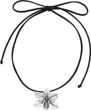 Velvet Luna Suede Orchid Choker Necklace
