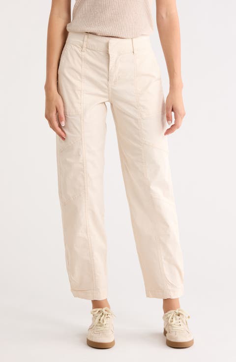 Sahara Tapered Stretch Cotton Utility Pants