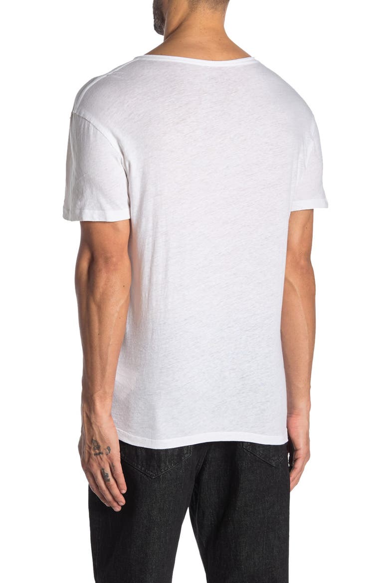 Figure Short Sleeve V-Neck T-Shirt, Alternate, color, OPTIC WHITE