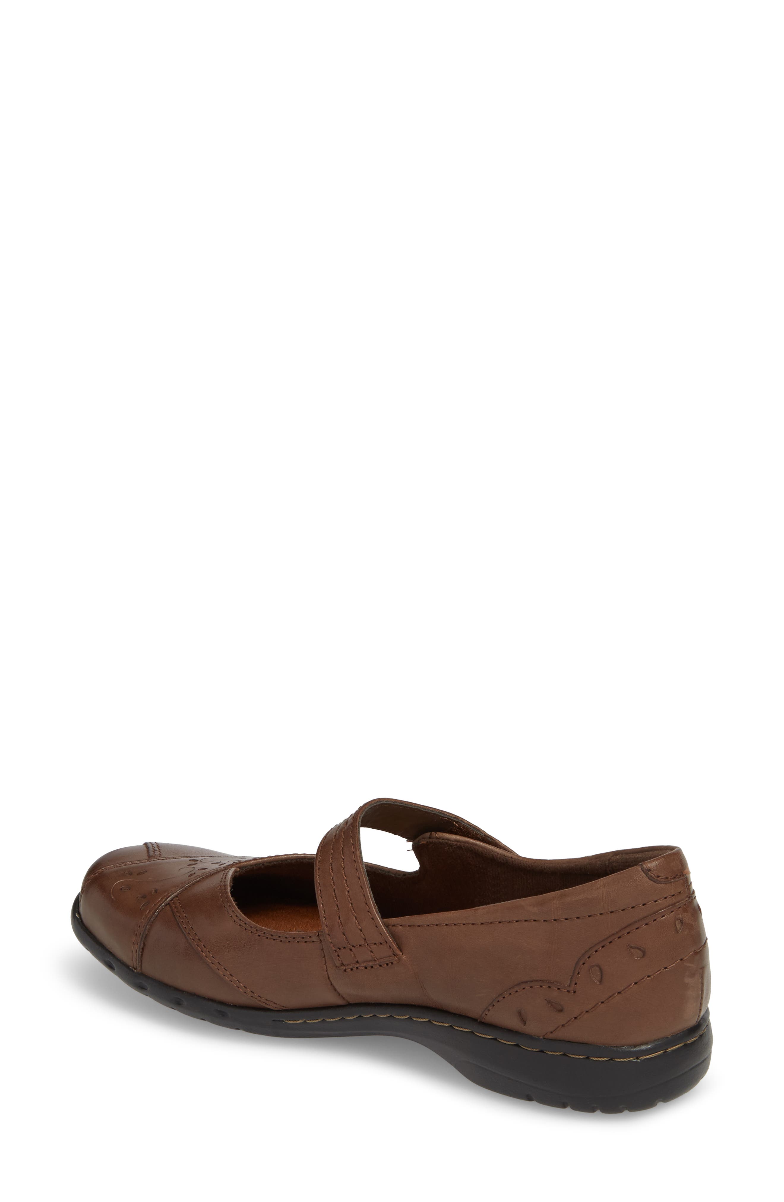 Rockport Cobb Hill 
Petra
 Mary Jane Flat, Alternate, color, Brown Leather