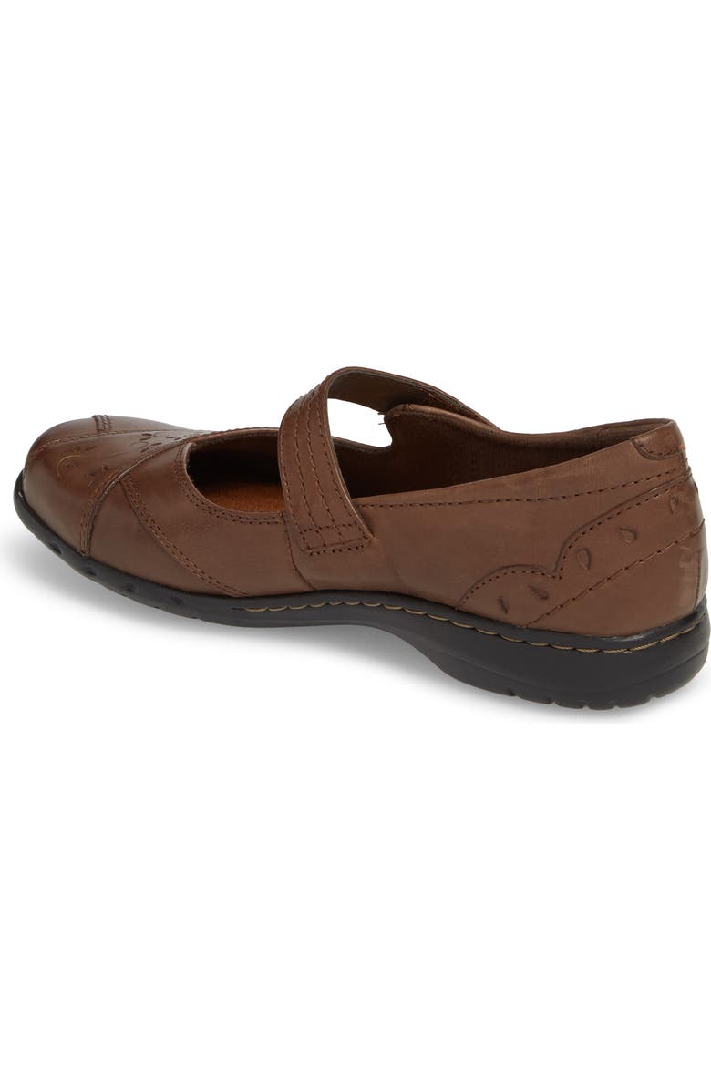 Rockport Cobb Hill 'Petra' Mary Jane Flat, Alternate, color, Brown Leather