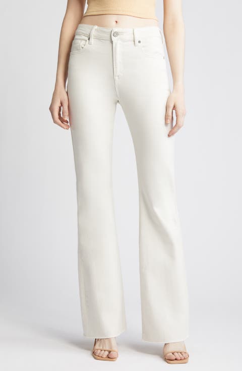 Sea Salt Clean Cut High Waist Flare Jeans