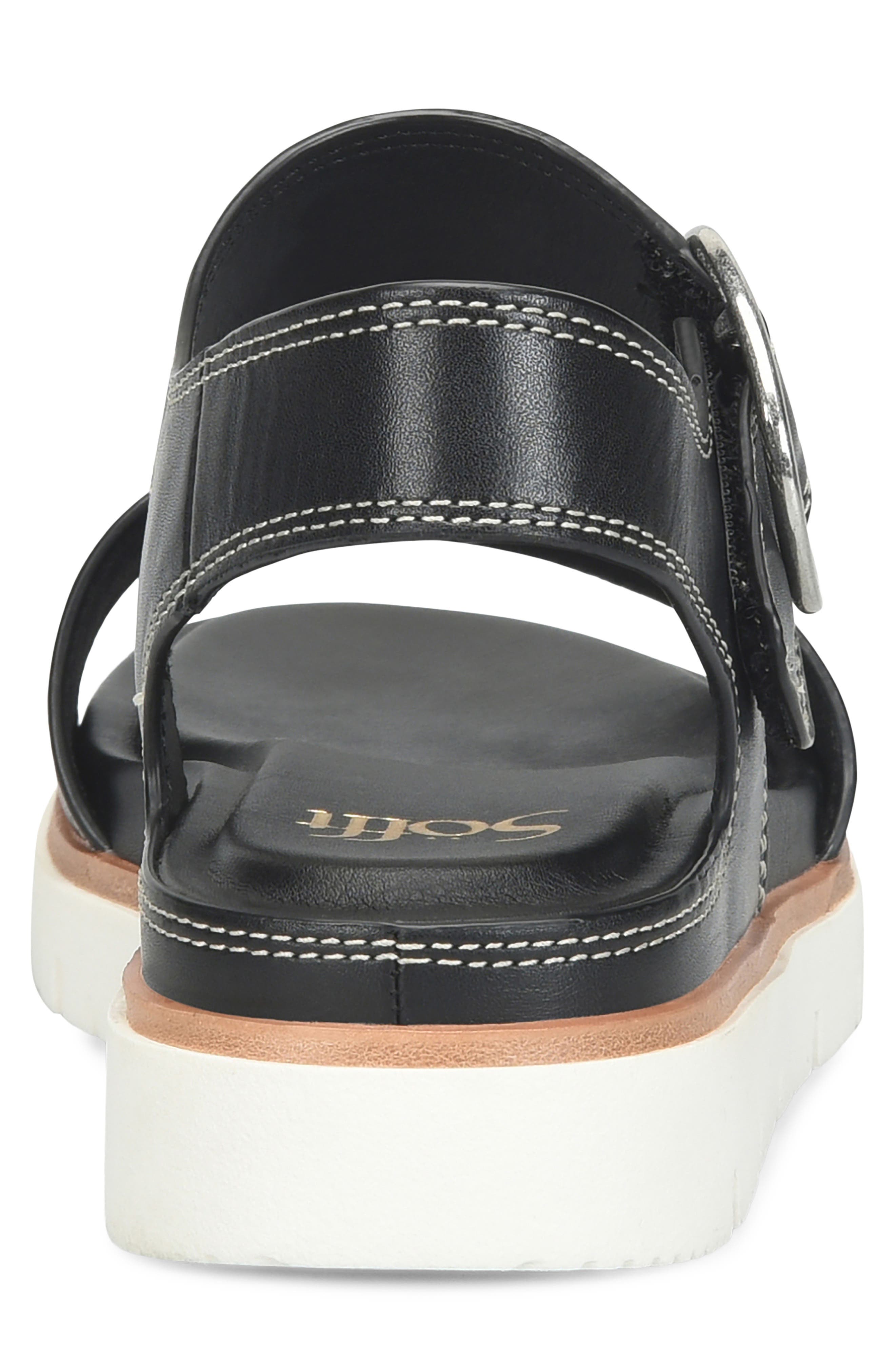 Söfft Gweneth Ankle Strap Platform Sandal, Alternate, color, Black