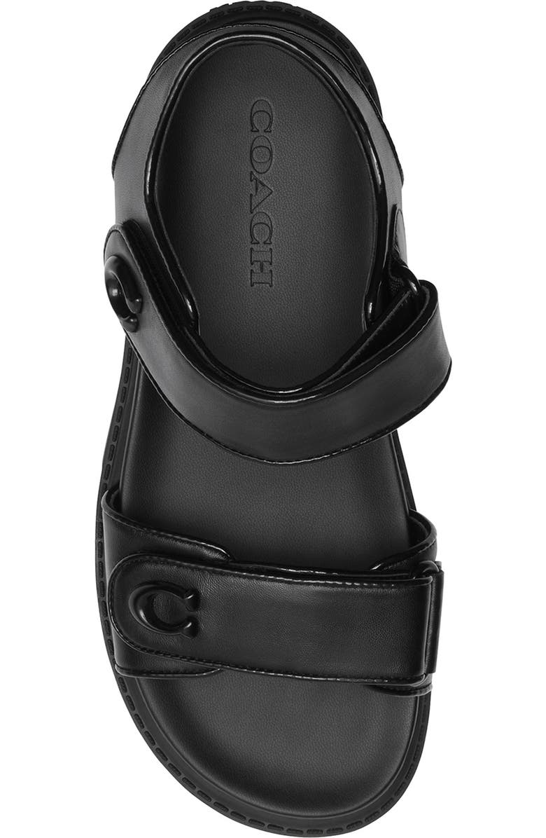 COACH Brynn Quarter Strap Sandal, Alternate, color, Black