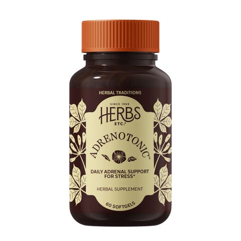 Adrenotonic Herbal Adrenal & Energy Support Softgels, 60 Count