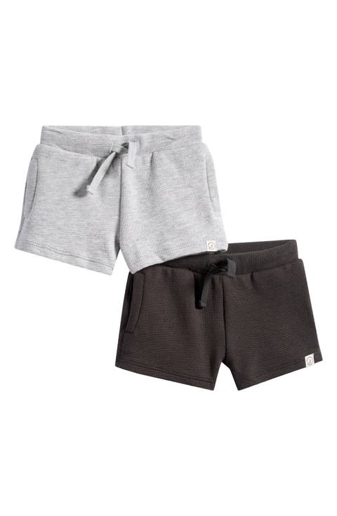 2-Pack Organic Cotton Drawstring Shorts (Baby)