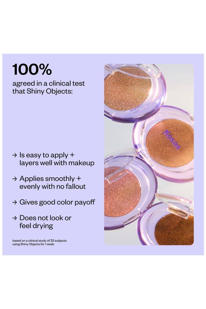 Shiny Objects Wet Glisten Powder Highlighter for Face & Eyes, Alternate, color, GLIMMEROSE