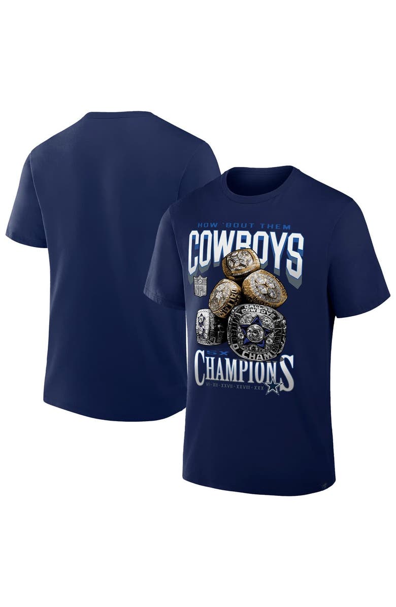 NFL Men's Dallas Cowboys Merchandise  Navy Dallas Cowboys Rings T-Shirt, Main, color, Navy