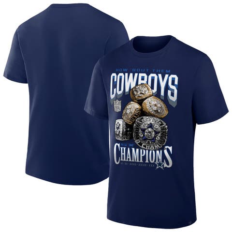 Men's Dallas Cowboys Merchandise  Navy Dallas Cowboys Rings T-Shirt
