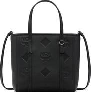 MCM Mini Toni Top-Zip Shopper in Maxi Monogram Leather