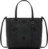 MCM Mini Toni Top-Zip Shopper in Maxi Monogram Leather