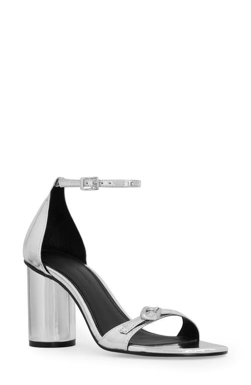 Rebecca Minkoff Sandal With Buckles In Silver
