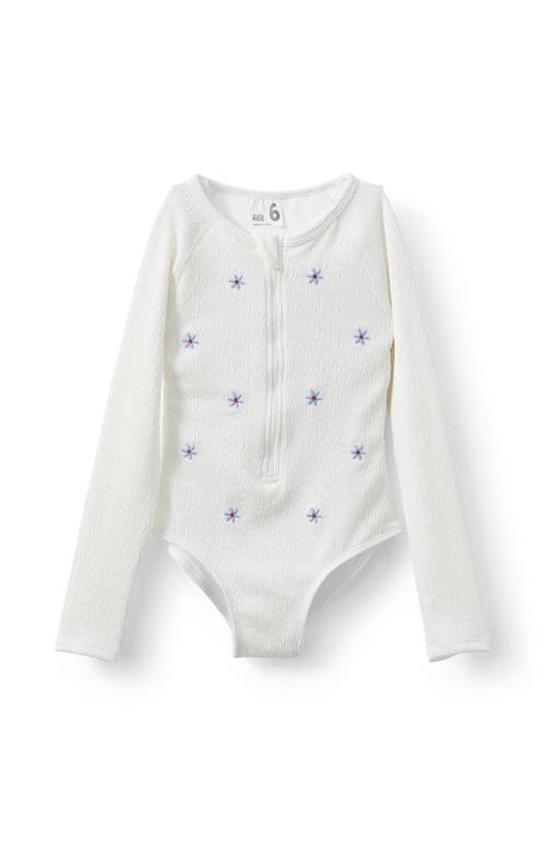 Cotton On Kids Kid's Lydia Low One Piece In Vanilla Crinkle  Embroidered