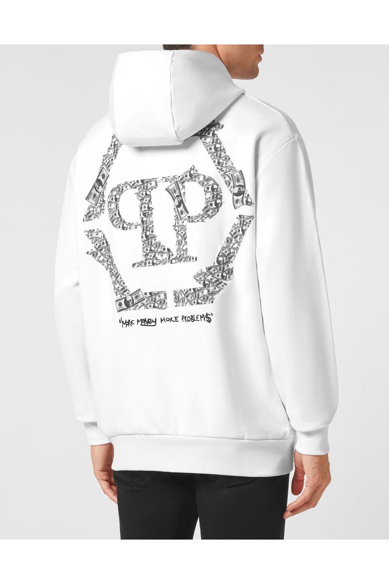 Hooded Sweatshirt Money Men, Alternate, color, white