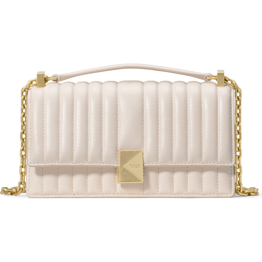 Kate Spade New York Mini Deco Quilted Leather Convertible Crossbody Bag In Neutral