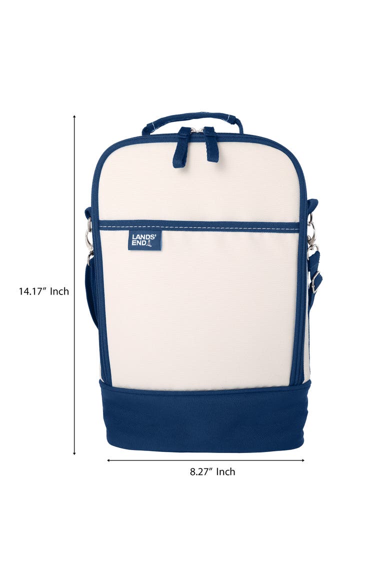 Medium Wine Cooler Bag with 2 BPA-Free Glasses, Insulated Wine Bag for Travel, Alternate, color, Navy