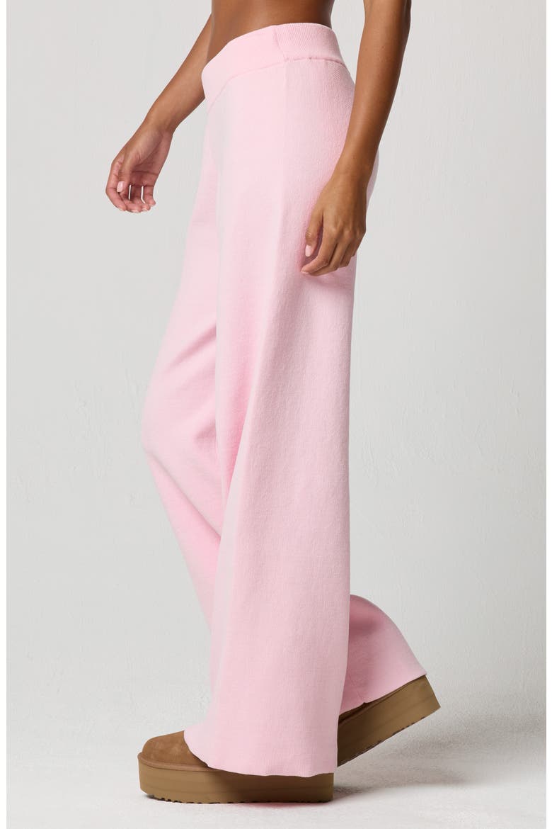 Chenille Wide Leg Pants, Alternate, color, BALLET SLIPPER