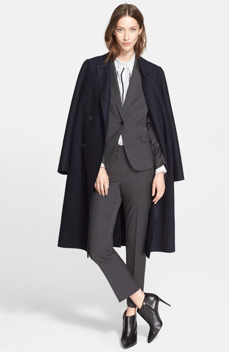 Nordstrom Signature and Caroline Issa Cashmere Reefer Coat, Alternate, color, 