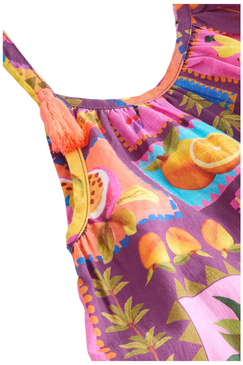 Kids' Fruit Tile Print Romper, Alternate, color, MULTI
