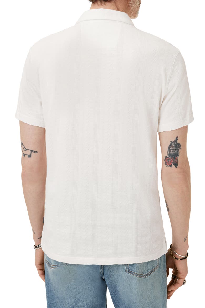 Zion Jacquard Cotton Polo, Alternate, color, SALT