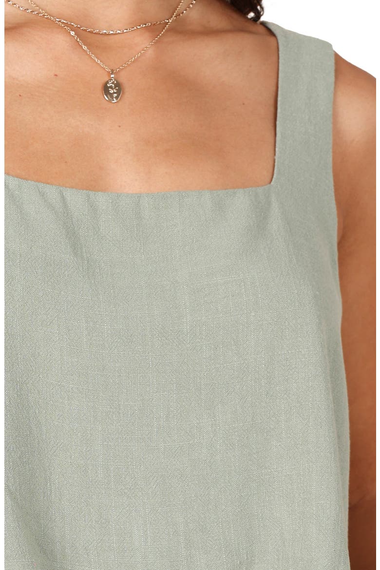 Eleanor Linen Crop Tank, Alternate, color, GREEN