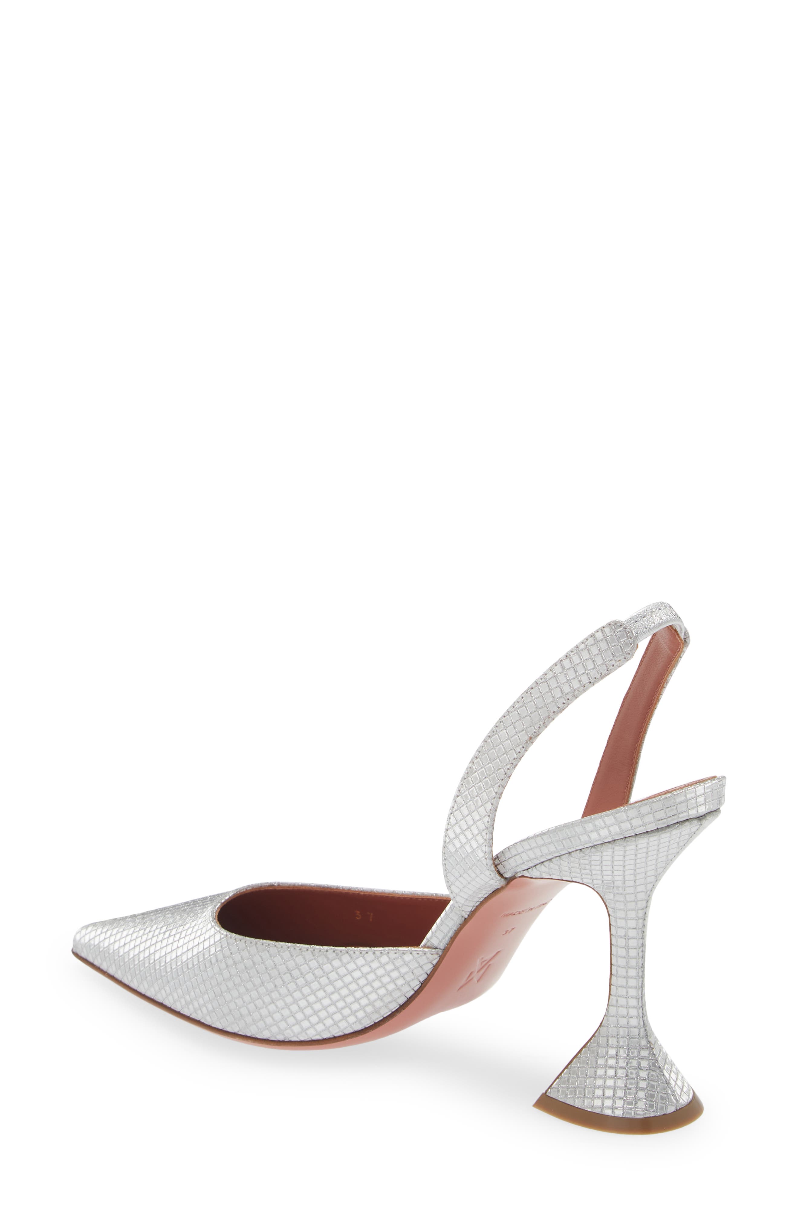Amina Muaddi Holli Pointed Toe Slingback Pump, Alternate, color, 