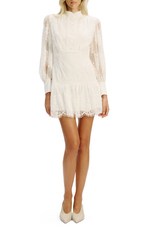 Olessia Long Sleeve Lace Minidress