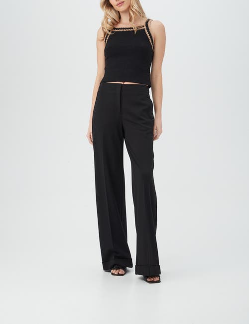 Trina Turk Suez Cami In Black/camel