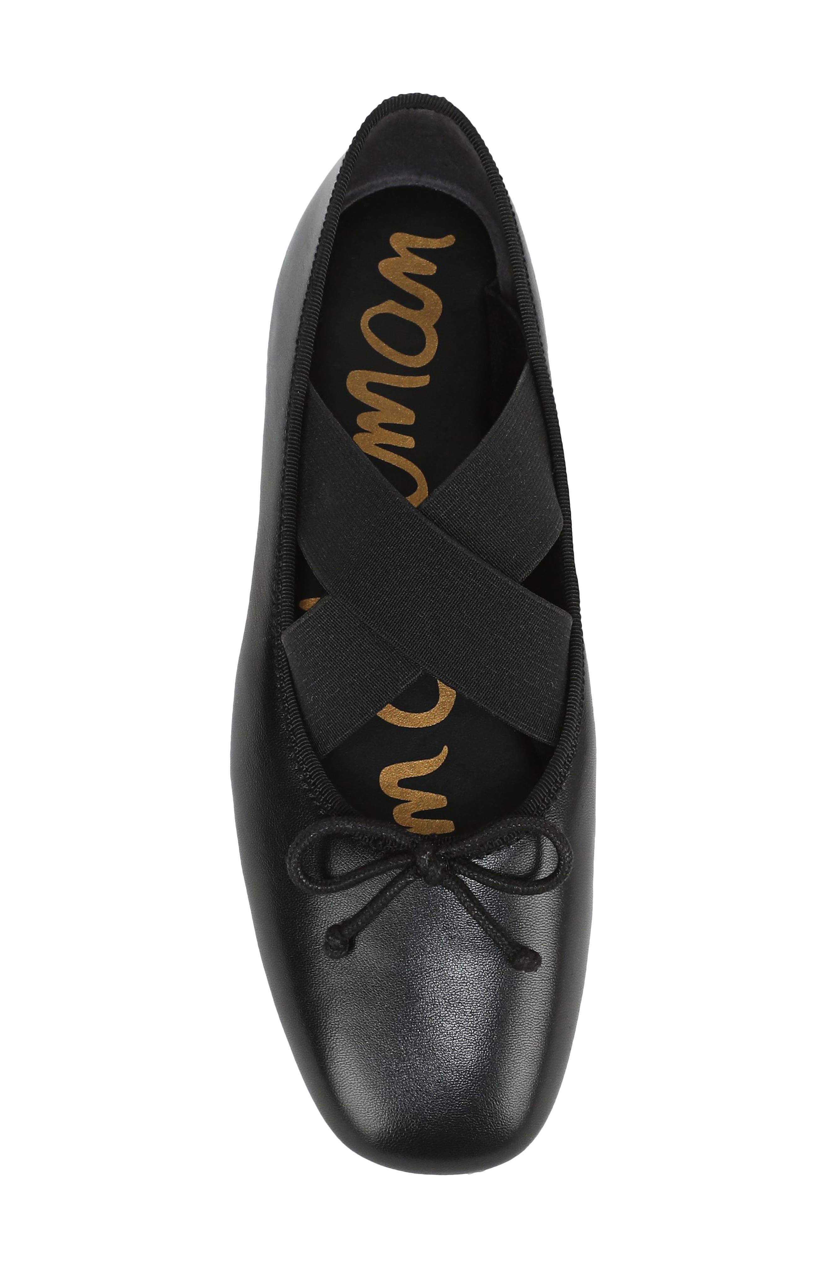 Sam Edelman Arya Ballet Flat, Alternate, color, Black Leather