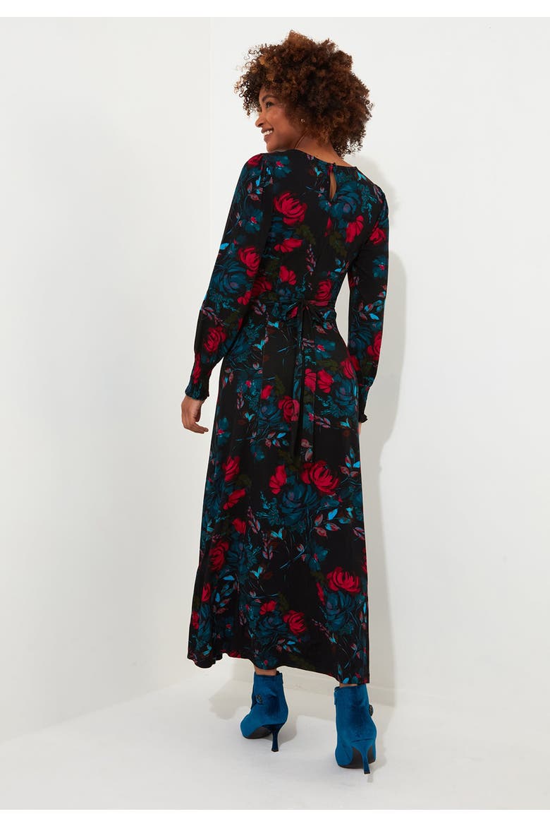 Stretch Knit Jersey Maxi Dress, Alternate, color, BOLD RED ROSE