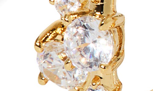 Nadri Everleigh Cubic Zirconia Split C Hoop Earrings In Gold