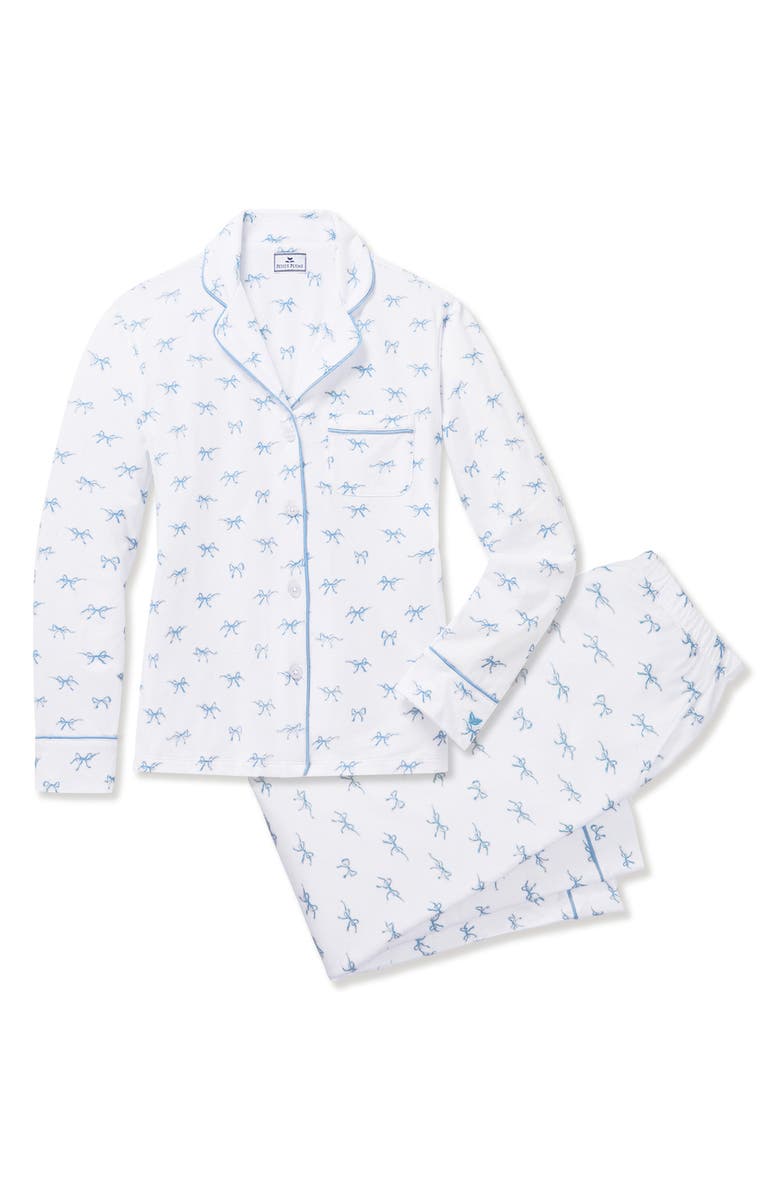Petite Plume Pima Cotton Pajamas, Alternate, color, White