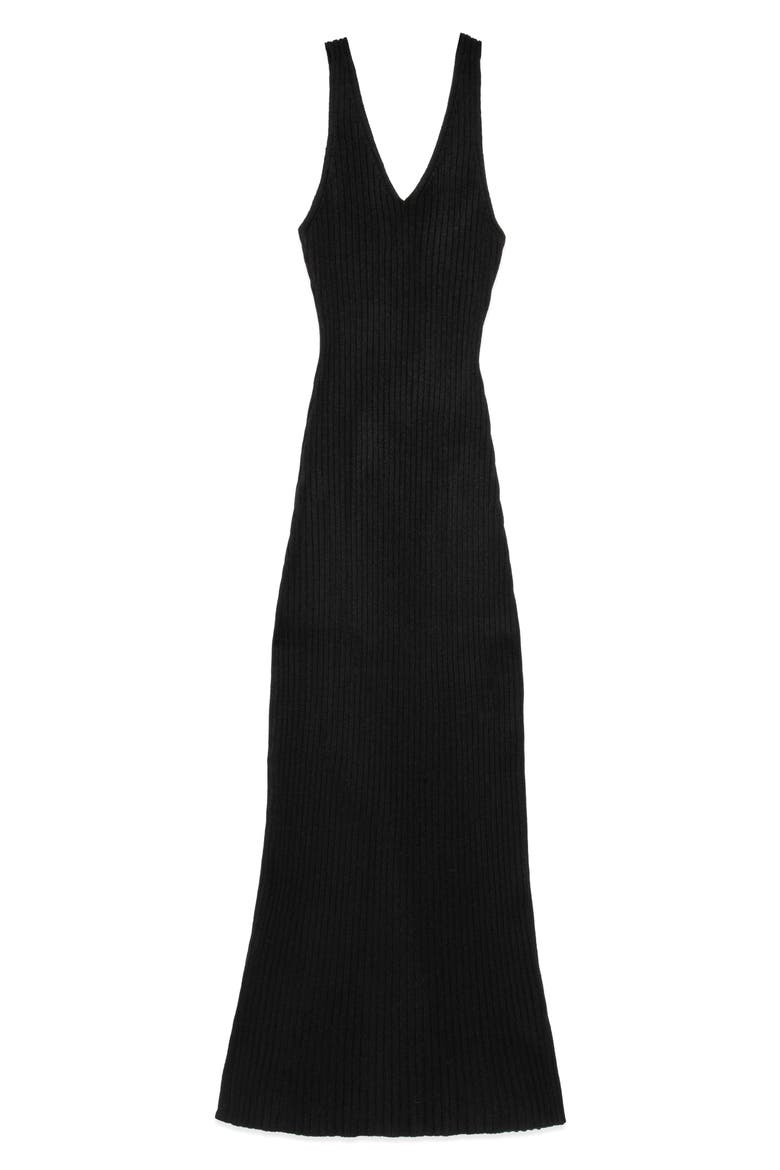Randy Knit Body Con Maxi Dress, Alternate, color, BLACK