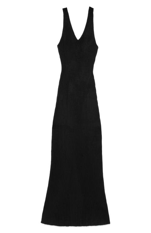 Deluc Randy Knit Body Con Maxi Dress In Black