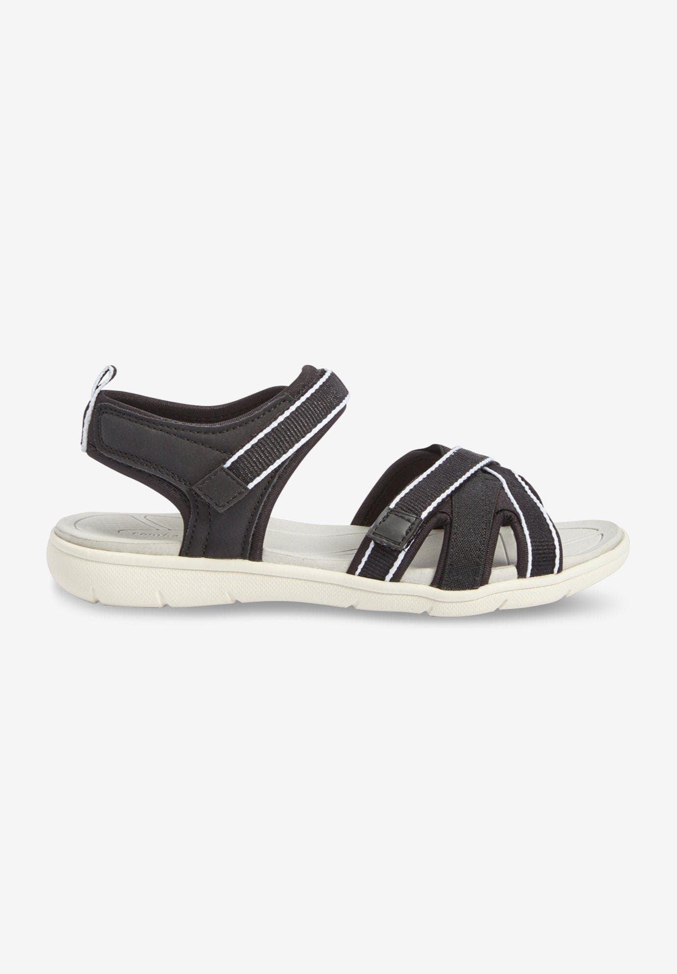 Comfortview The Annora Water Friendly Sandal, Alternate, color, Black