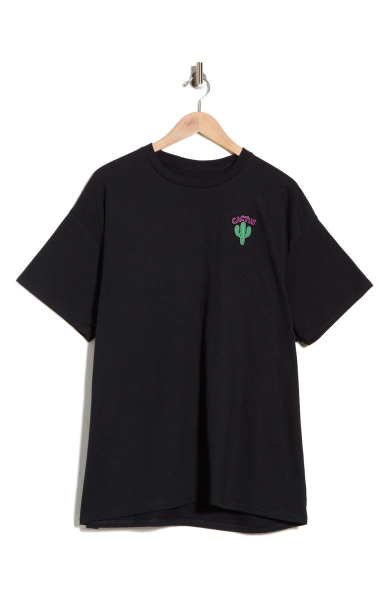 RIOT SOCIETY Neon Cactus Cotton Graphic T-Shirt, Main, color,
